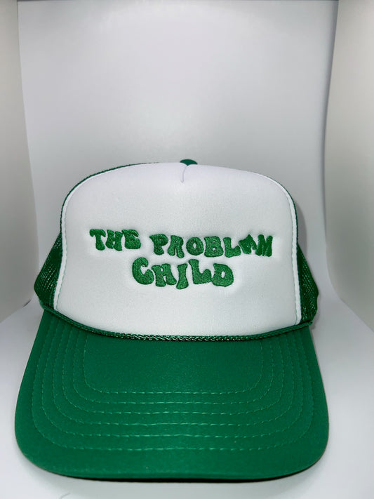 Kelly Green And White Trucker Hat