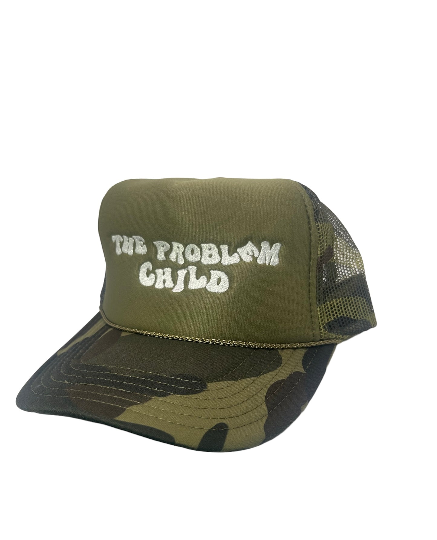 Olive Green Army Fatigue Trucker Hat